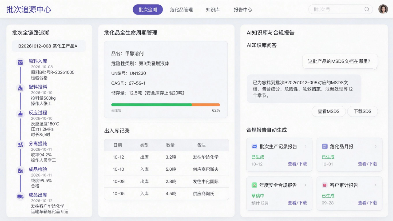 批次追溯中心