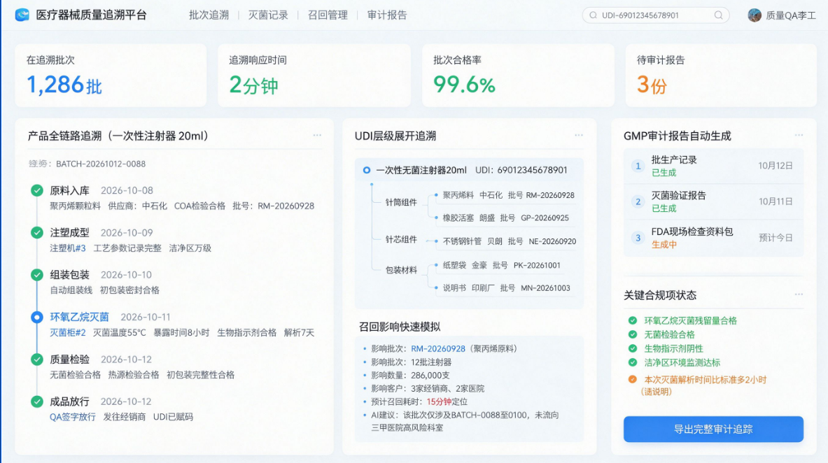 质量追溯中心