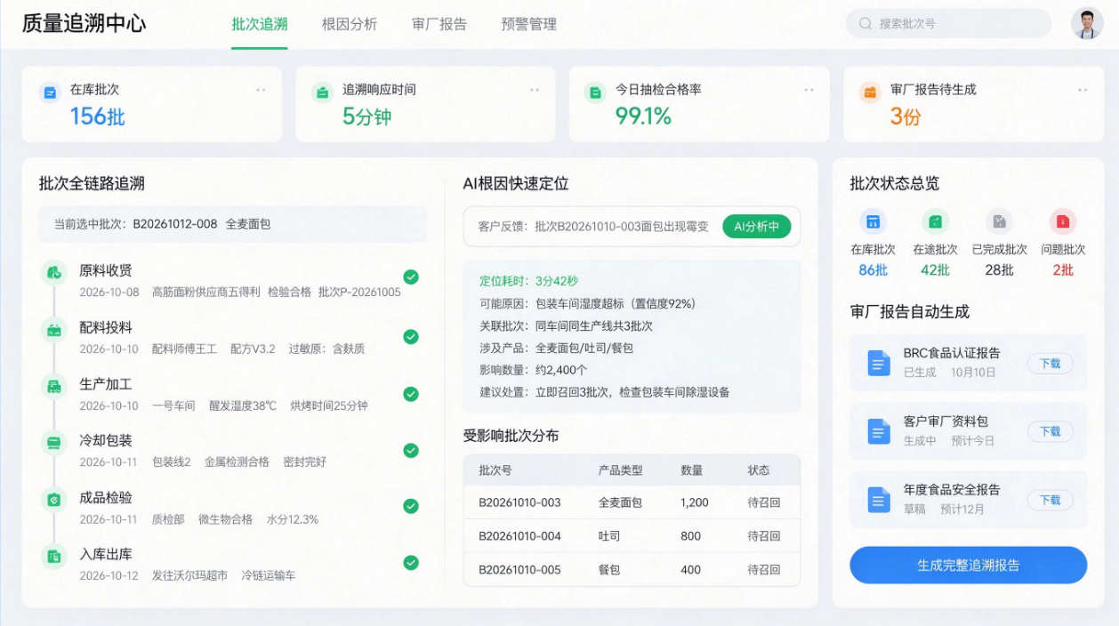 质量追溯中心